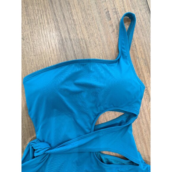 Women's Vince Camuto 1 Shoulder 1 piece w/ cutout and soft wrap waist, size 12 - Picture 6 of 12